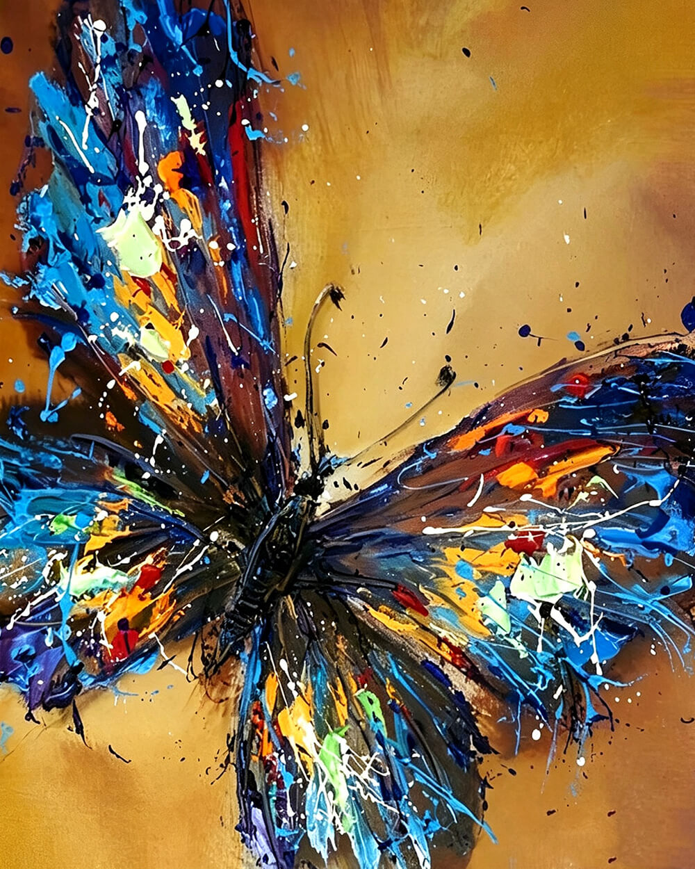 A abstract colourful butterfly cross stitch kit for beginners