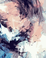 Abstract pastel cloud cross stitch kit for beginners