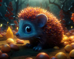 Adorable fantasy hedgehog cross stitch kit for beginners