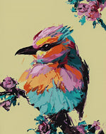 An impasto kingfisher cross stitch kit for beginners