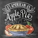 As american as apple pie chalkboard print cross stitch kit for beginners