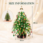 Beaded Christmas Tree Kit measuring approximately 20cm high and 15cm diameter