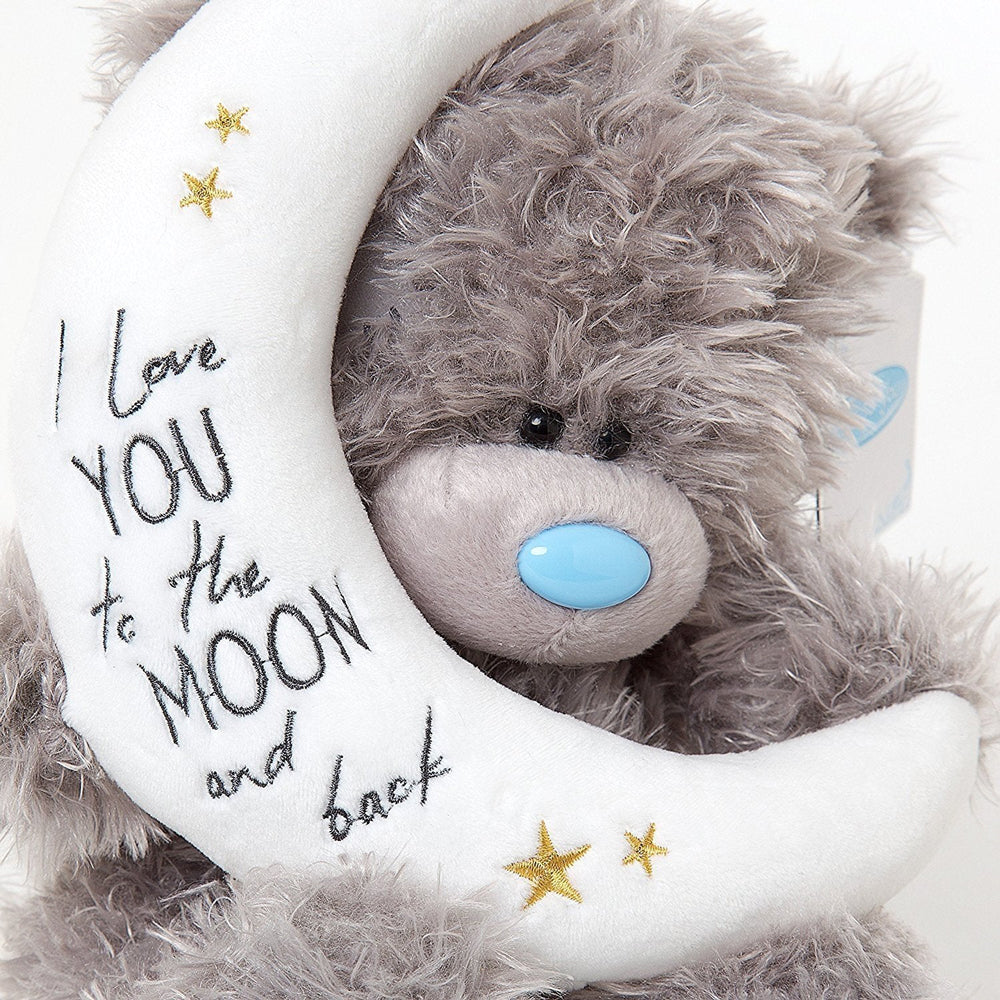 Bear and crescent moon cross stitch kit for beginners