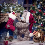 Bear with stocking "for you dad" paint by numbers kit for beginners