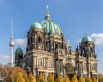 Berlin cathedral and TV tower cross stitch kit for beginners