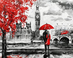 Big ben and lovers in london paint by numbers kit for beginners