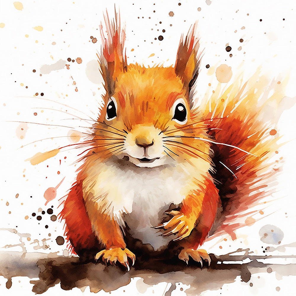 British red squirrel cross stitch kit for beginners