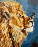 Butterfly on a lion's nose cross stitch kit for beginners