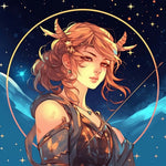 Celestial archer fantasy portrait cross stitch kit for beginners