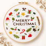 Christmas mini icons embroidery kit