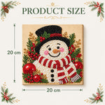 Framed Christmas pearl art available in square size 20cm