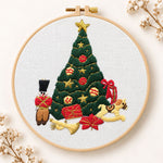 Christmas tree and toys embroidery kit