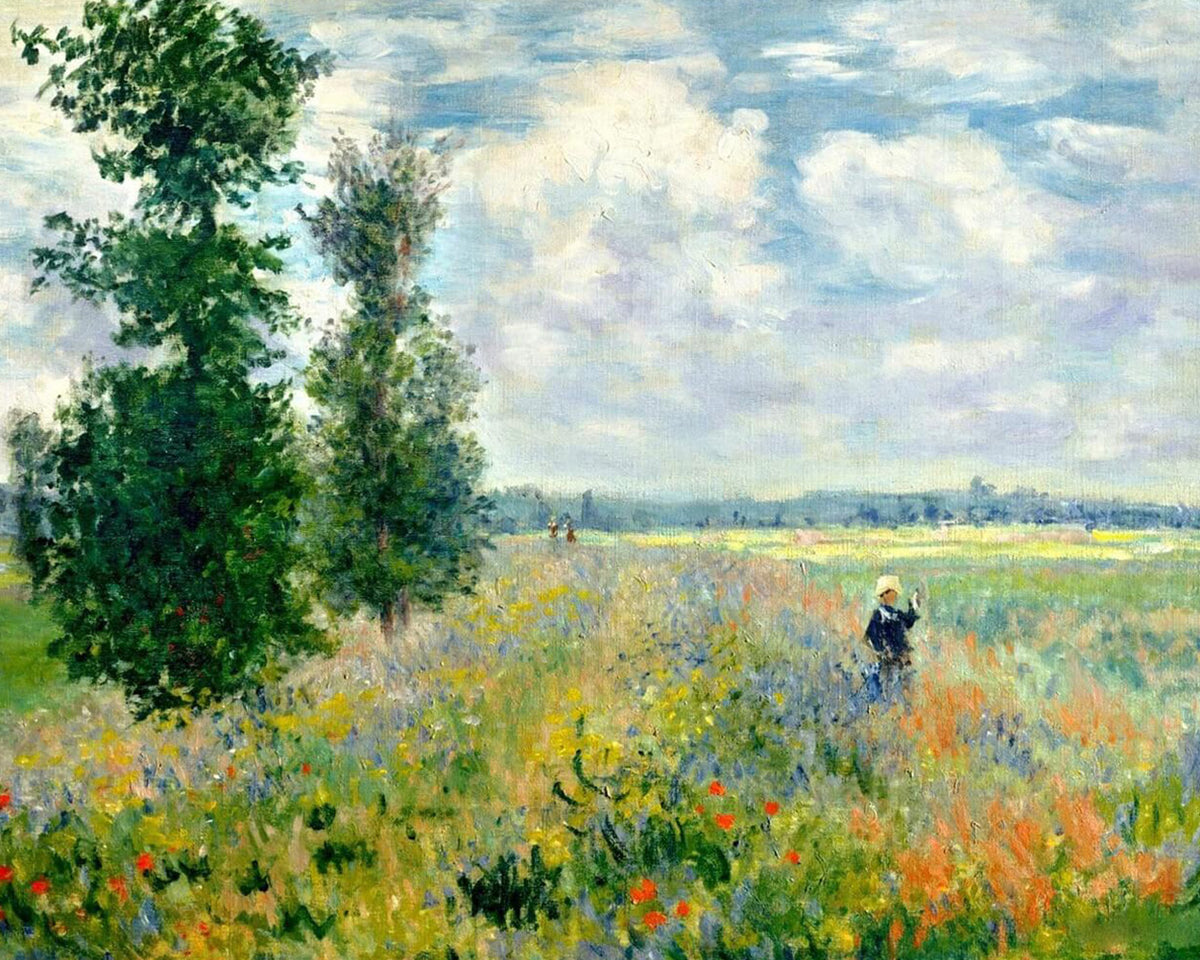 Classic impressionist landscape cross stitch kit for beginners