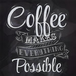 Coffee makes everything possible cross stitch kit for beginners