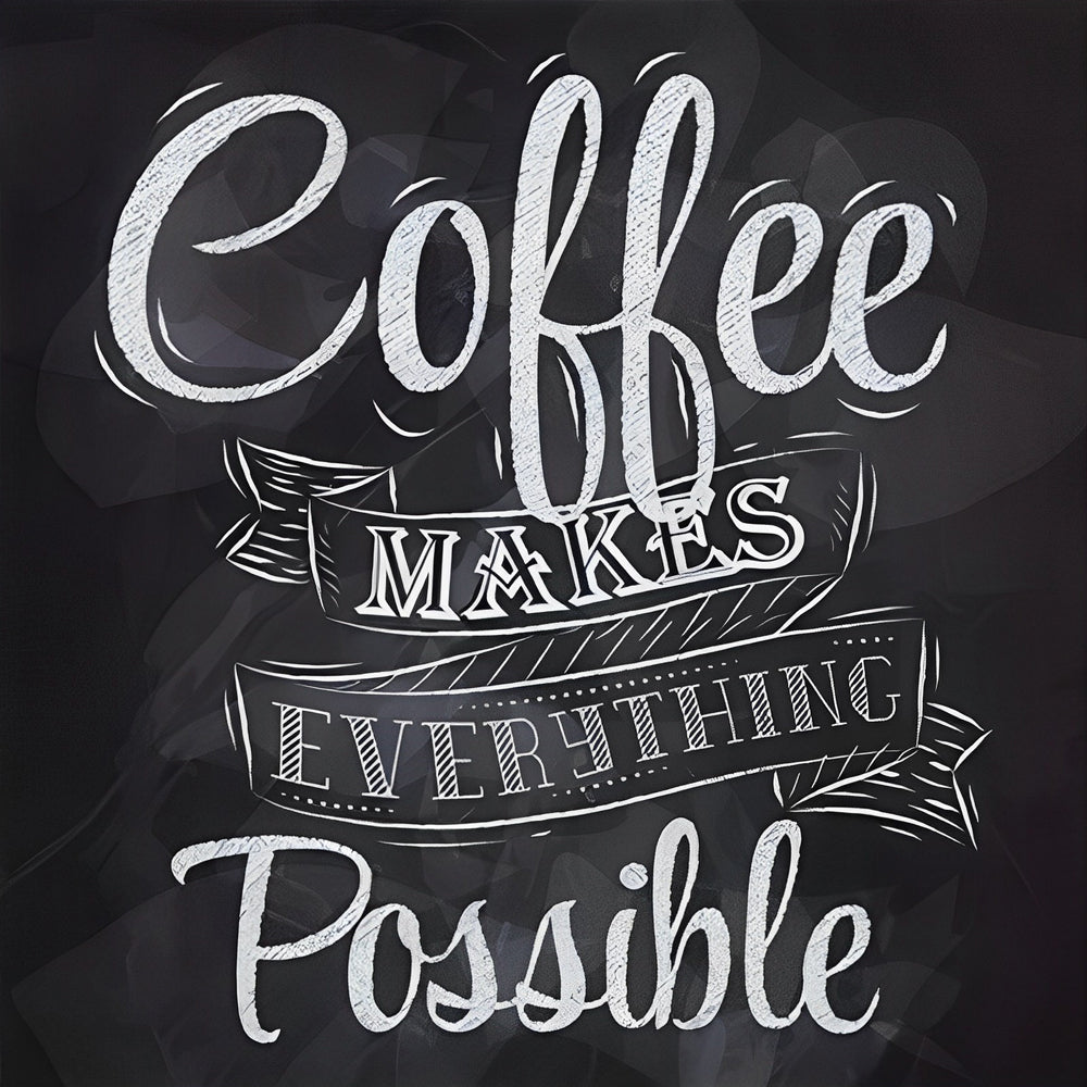 Coffee makes everything possible cross stitch kit for beginners