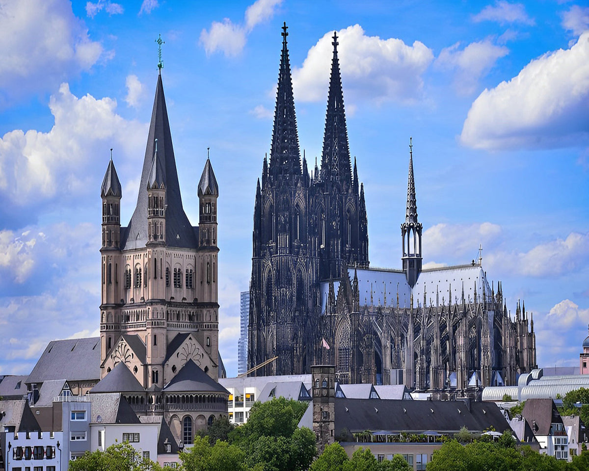 Cologne cathedral cross stitch kit for beginners