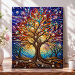 Colourful pearl tree of life pearl diamond painting kit for beginners
