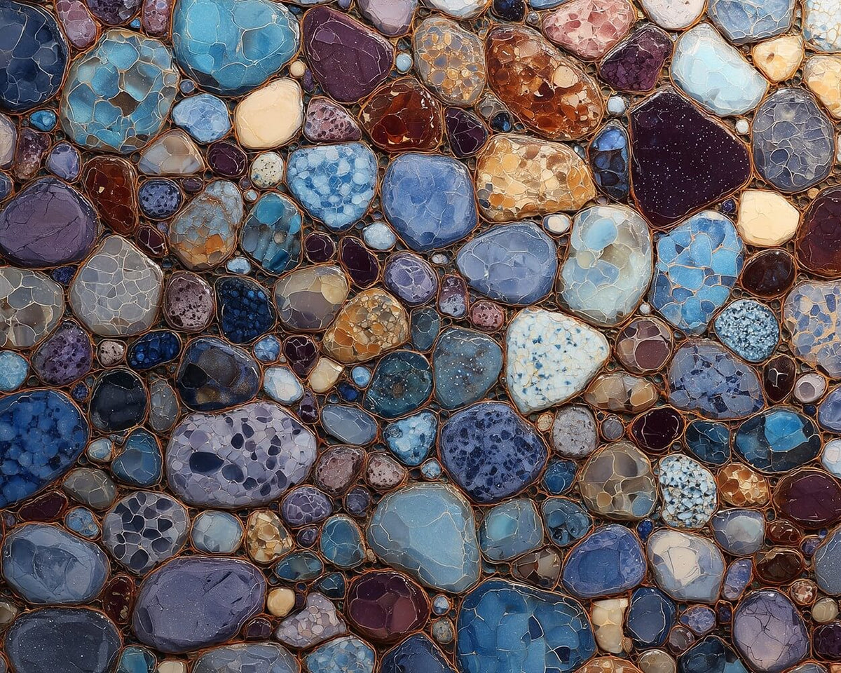 Colourful crystal gemstones paint by numbers kit for beginners