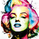 Colourful marilyn monroe face paint by numbers kit for beginners