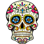 Colourful mexican sugar skull cross stitch kit for beginners