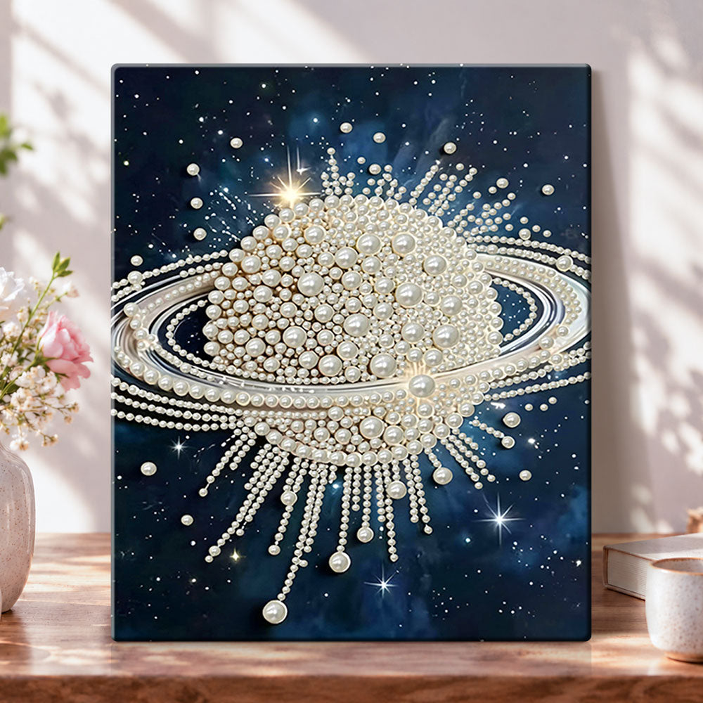 Cosmic pearl galaxy pearl diamond painting kit for beginners