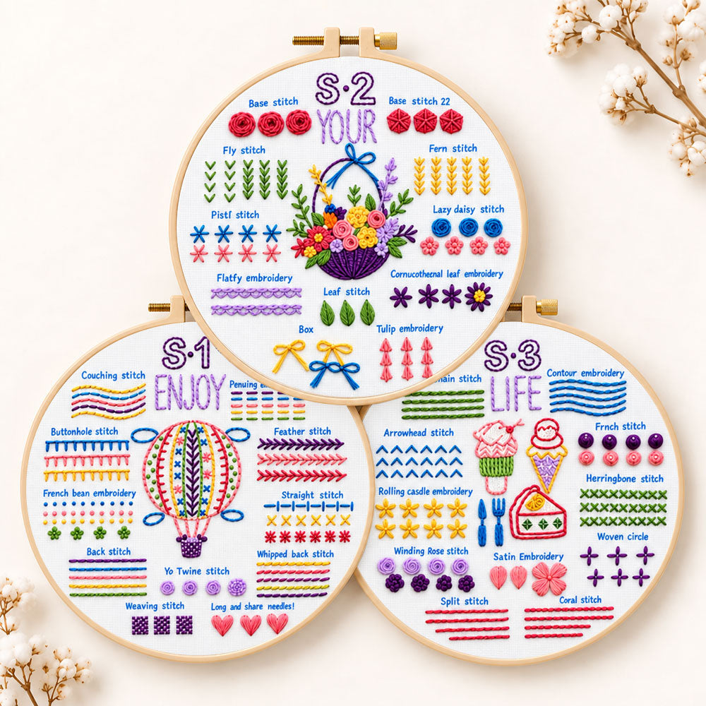 Cosy diy stitch project embroidery kit