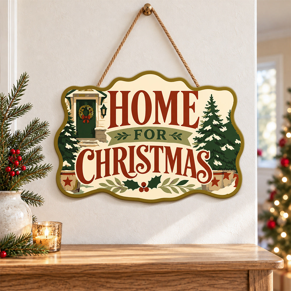 Cosy home christmas paint by numbers door hanger as indoor wall decor