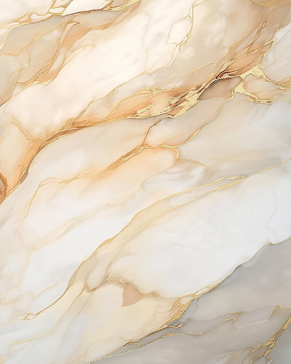 Cream and gold marble texture cross stitch kit for beginners