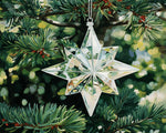 Crystal star christmas ornament cross stitch kit for beginners