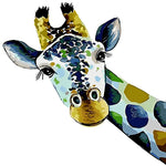 Curious giraffe cross stitch kit for beginners