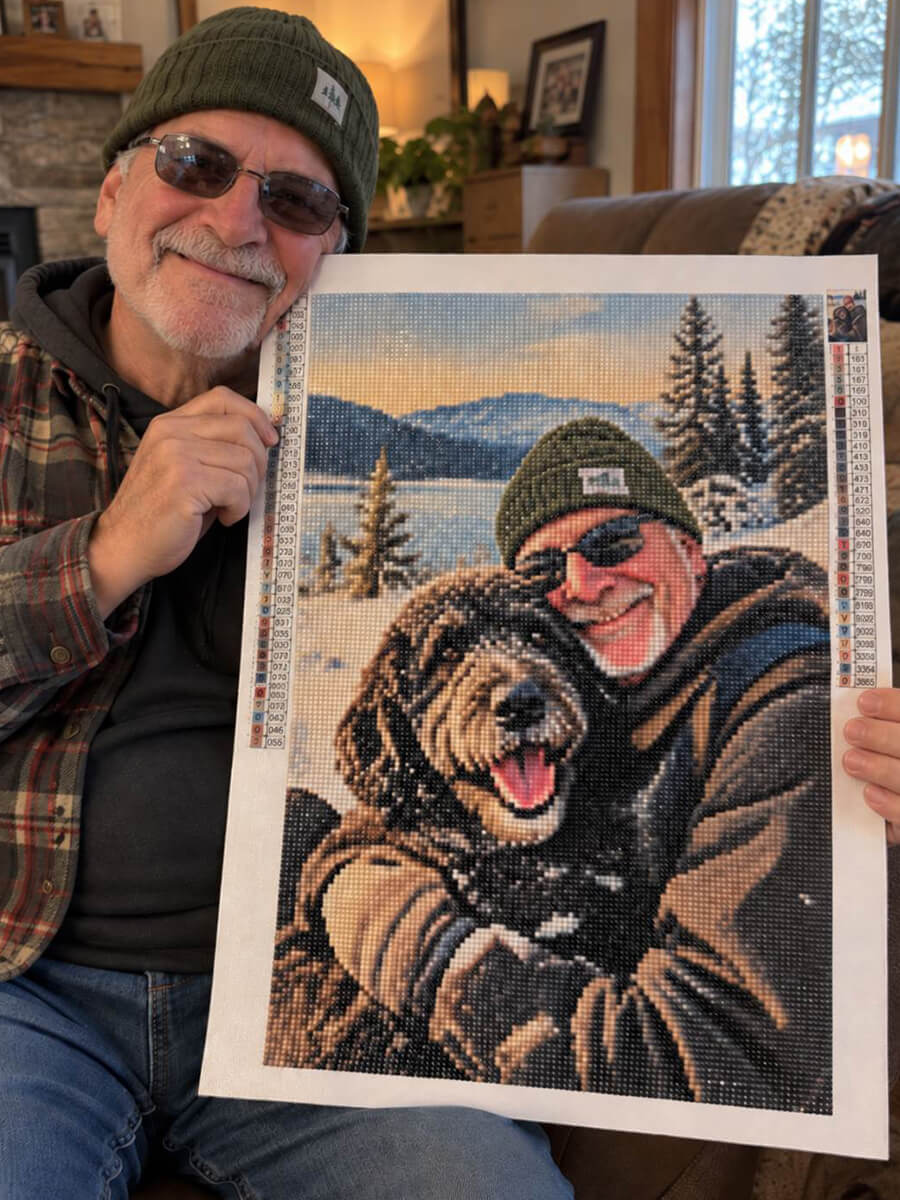 Custom Diamond Painting Kit Customer Photo