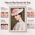 One to one photo enhancement service for a clearer custom diamond painting result