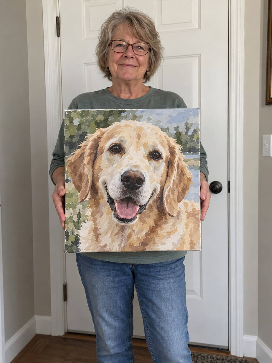 Custom Paint by Numbers Kit Customer Photo