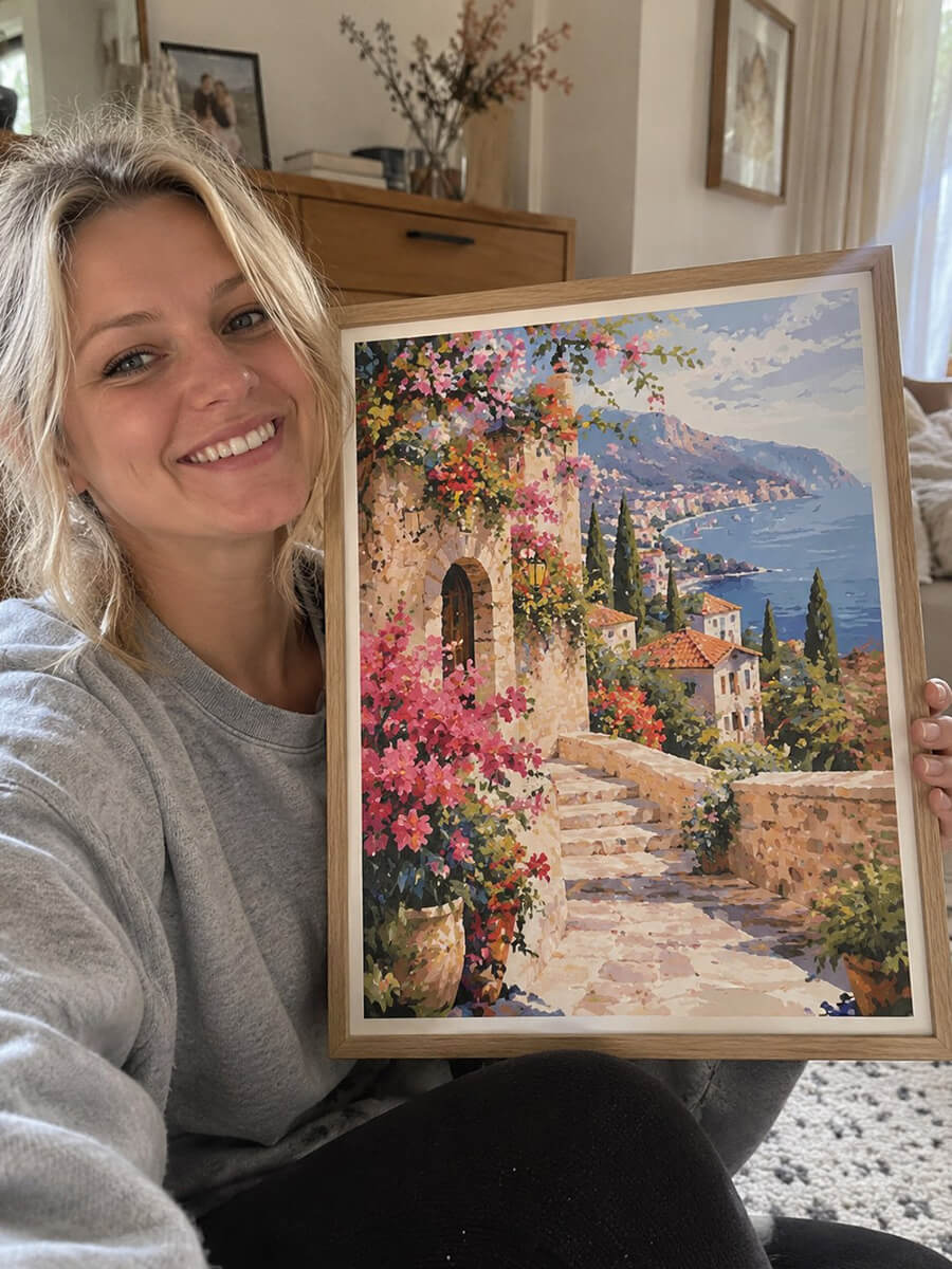 Custom Paint by Numbers Kit Customer Photo