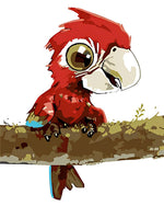 Cute cartoon parrot cross stitch kit for beginners