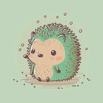 Cute green hedgehog cross stitch kit for beginners