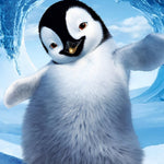 Cute penguin chick with open arms cross stitch kit for beginners