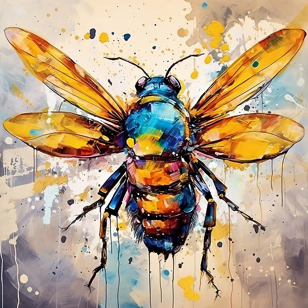 Delicate and beautiful bee cross stitch kit for beginners