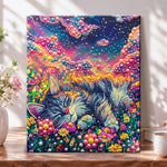 Dreamy floral slumber pearl diamond painting kit for beginners