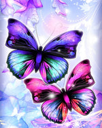 Dreamy flying butterflies cross stitch kit for beginners