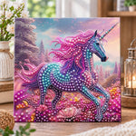 Dreamy rainbow unicorn pearl diamond painting kit for beginners