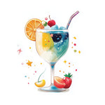 Dreamy watercolour cocktail cross stitch kit for beginners