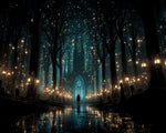 Enchanted forest cathedral cross stitch kit for beginners