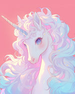 Ethereal pastel glowing unicorn cross stitch kit for beginners