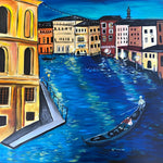 Evening glow on the grand canal cross stitch kit for beginners