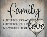Family and love quote paint by numbers kit for beginners