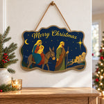 Flight to bethlehem paint by numbers door hanger as indoor wall decor