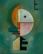 Geometric abstract art with letter e cross stitch kit for beginners