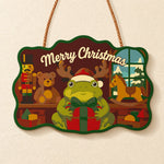 Gift frog toy room paint by numbers door hanger finished design