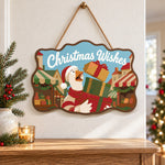 Gift stack celebration paint by numbers door hanger as indoor wall decor